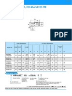 Models HR, HR-T, HR-M and HR-TM