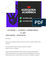 Atividade 1 - Logística Empresarial - 52 2024 Re