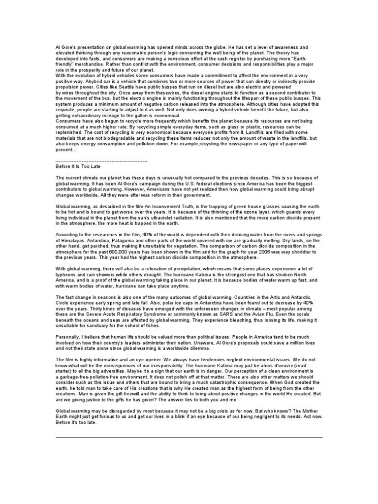 Reaction Paper Hehe Global Warming Greenhouse Effect