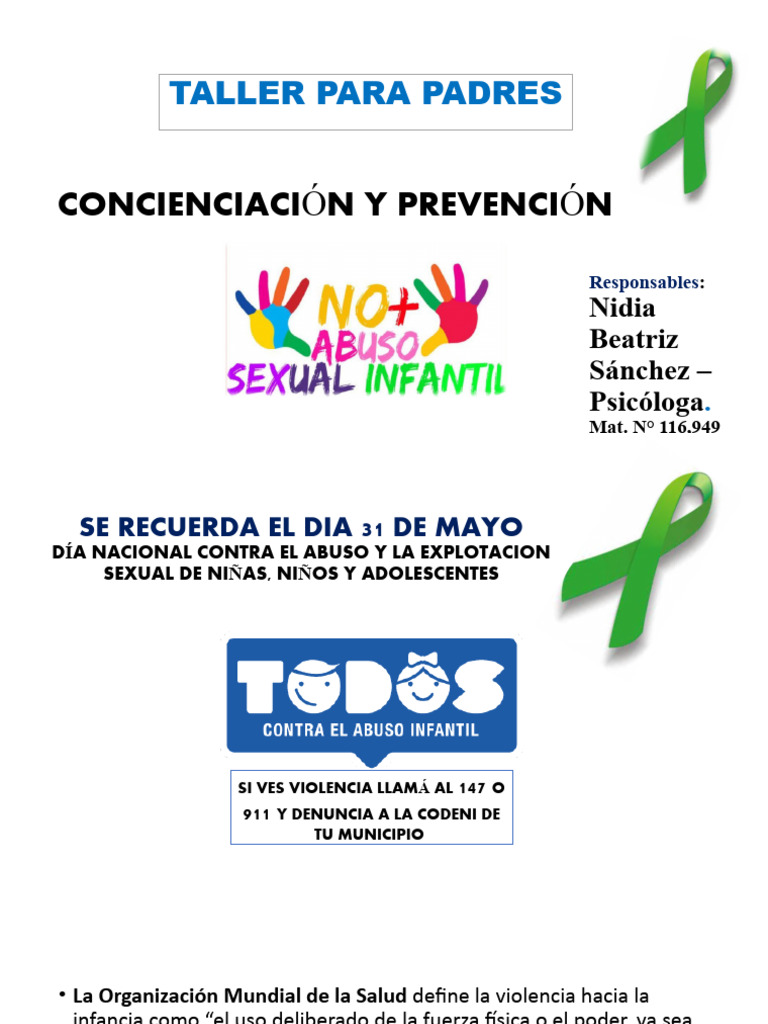 Prevención de Abuso Sexual Infantil | PDF | Abuso infantil | Abuso sexual