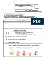 EXAMEN DE CIENCIA Y AMBIENTE-5to grado