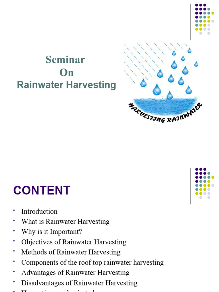 Rainwater Harvesting | PDF | Surface Runoff | Groundwater