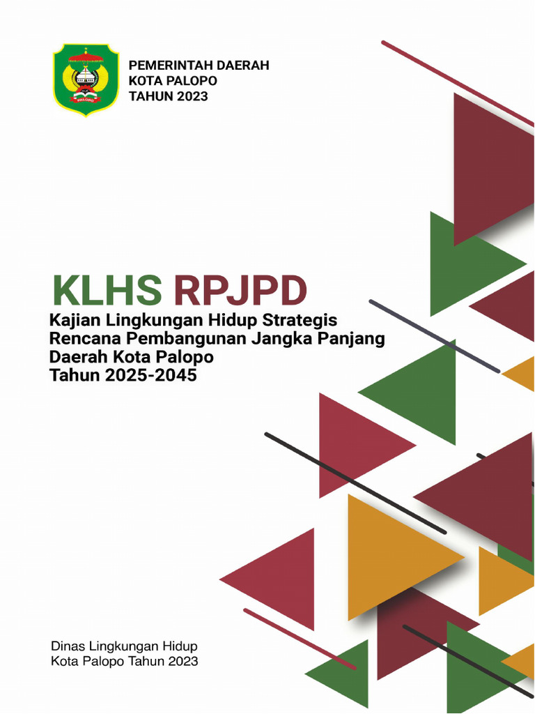 KLHS RPJPD Kota Palopo 2025-2045 | PDF | Kesehatan Holistik