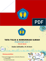 Pert 5 Tata Tulis & Komunikasi Ilmiah