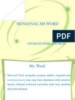 Mengenal Ms Word