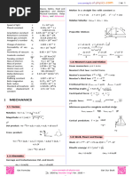 Physics Formulas - List of All Physics Formulas With Examples | PDF ...