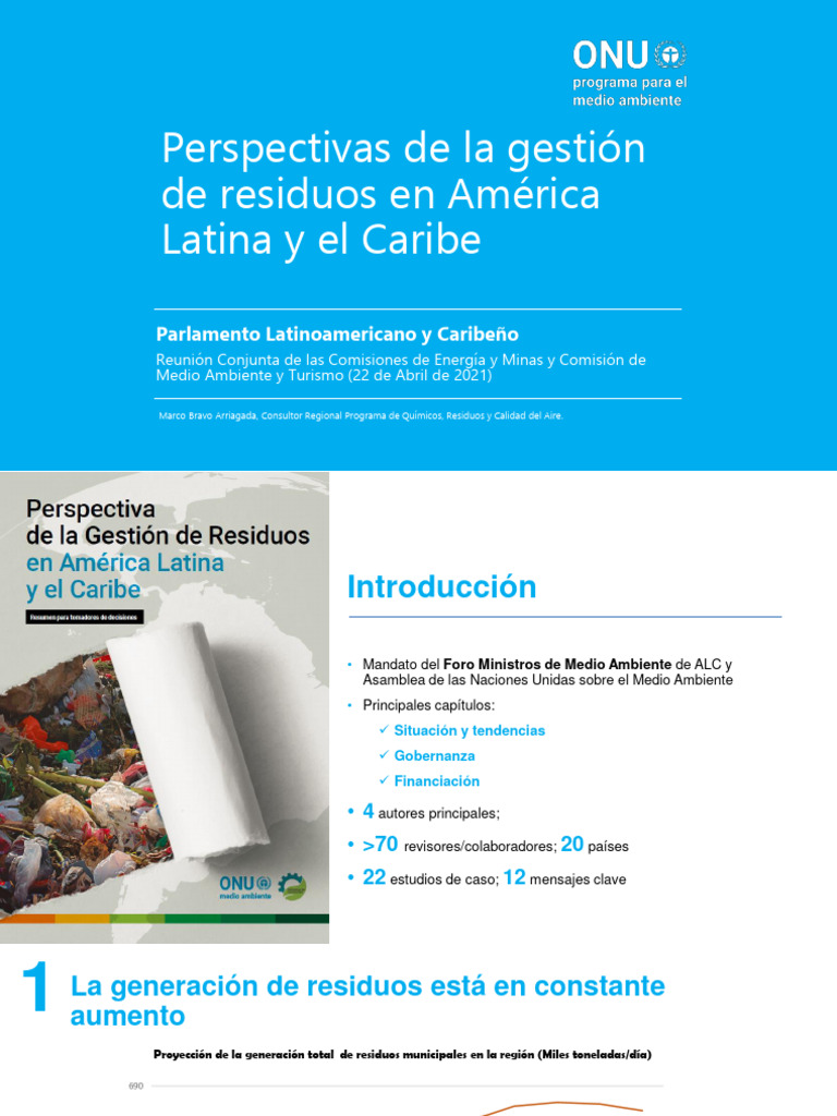 Perspectiva de La Gestión de Residuos en América Latina y El Caribe ...