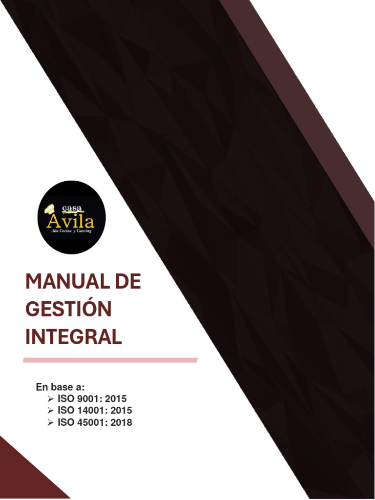 Manual de Sistema de Gestion Integral Casa Avila | PDF | Calidad ...