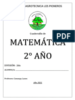 Cuadernillo Matematica 2° Año