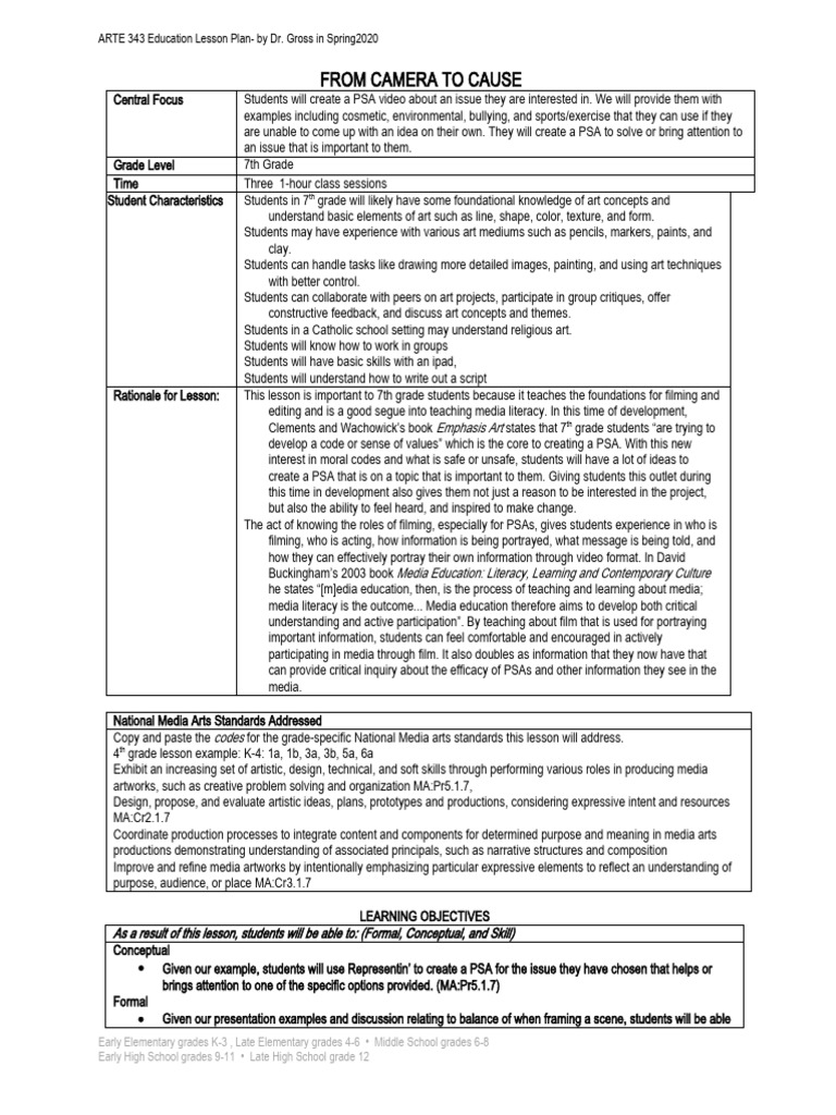 Artedlessonplantemplate343 1 2 download free pdf information