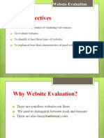 Website Evaluation 1