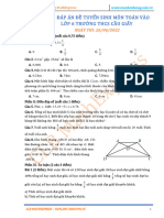 (CLB MathExpress) de Thi Va Dap An Mon Toan CLC Cau Giay 2022