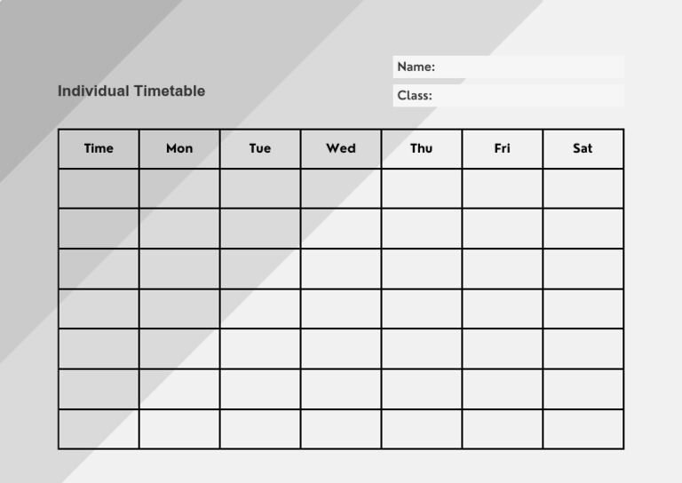 Timetable | PDF