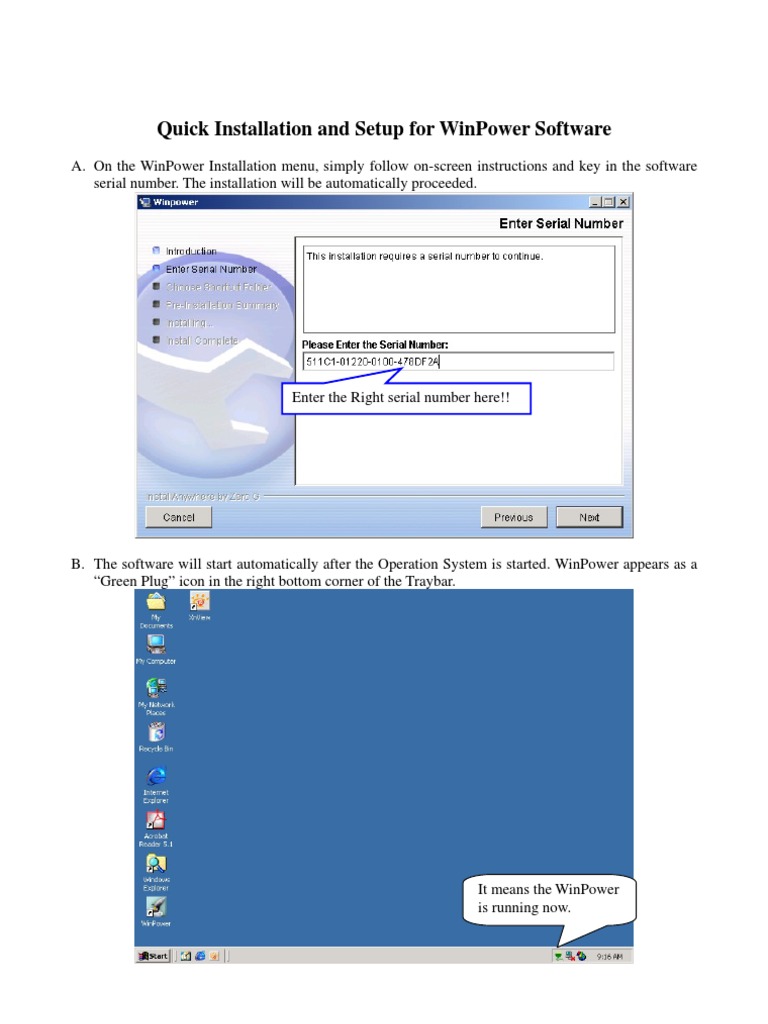 WinPower Software Installation Guide | PDF | Personal Computers ...
