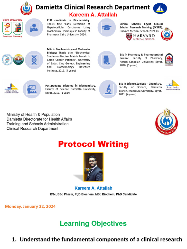 Protocol Writing Examples