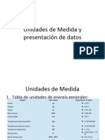 Unidades de Medición y presentación de datos