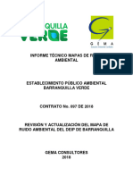 Informe Tecnico Mapas Ruido Barranquilla Verde