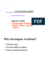 Accidents Investigation 3