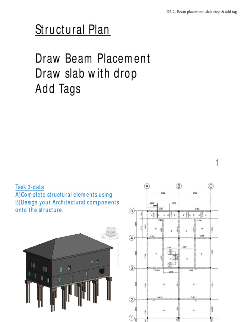 D2-2 - Beam Placement, Slab Drop & Add Tag | Download Free PDF | Beam ...