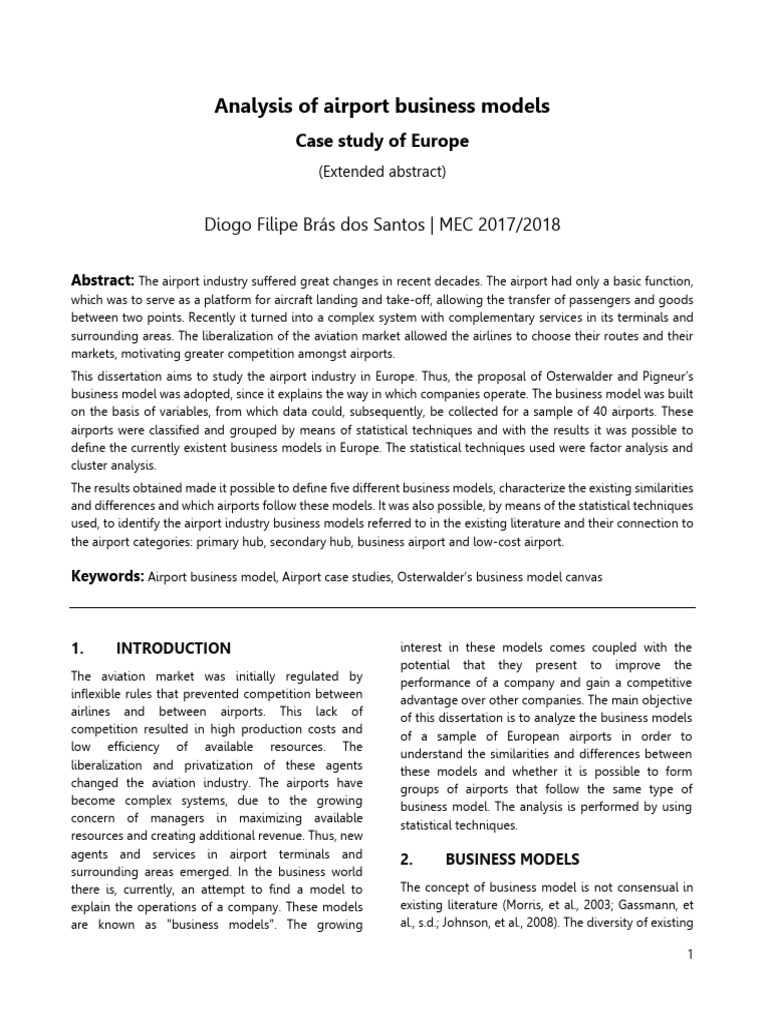 Extended Abstract - Diogo Santos | PDF | Business Model | Statistics