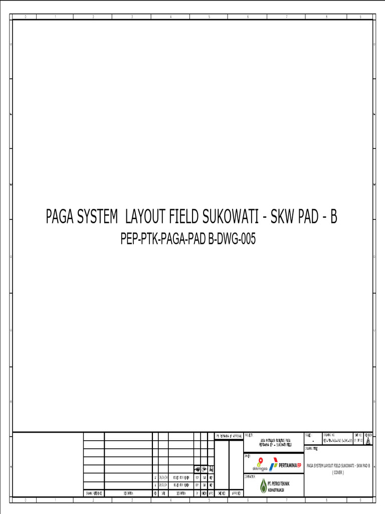 COMBINE PEP-PTK-PAGA-PAD B-DWG-001 Cable Routing Layout of PAGA Syatem ...