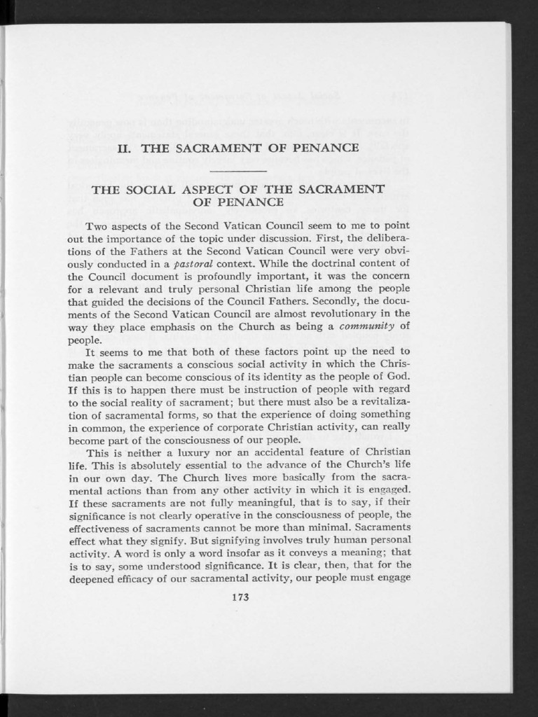 Social Dimensions of Penance Sacrament | PDF | Sacraments | Penance