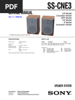 Sony SS-CCX4B/CCX4W Speaker Manual | PDF | Loudspeaker | Computer