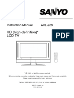 Sanyo AVL-209 LCD TV