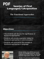 Theories of First LanguageL1Acquisition PAU and FRED