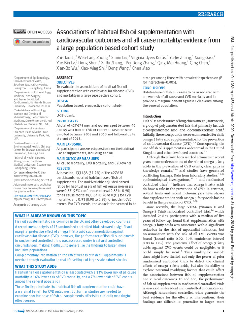 Li Et Al 2020 With Supplemental Materials | PDF | Omega 3 Fatty Acid ...