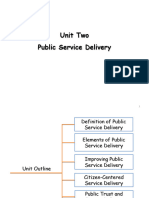 Unit 2 Public Service Delivery