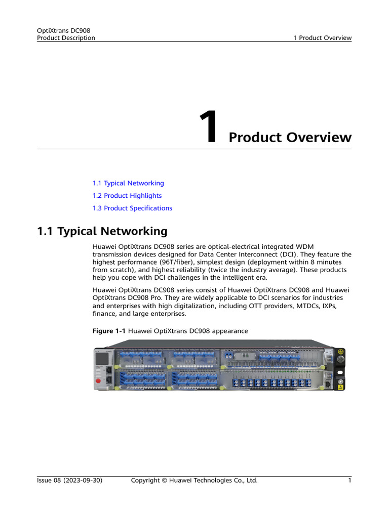 01 01 product overview pdf wavelength division multiplexing