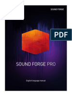 SOUND FORGE Pro 16 Manual
