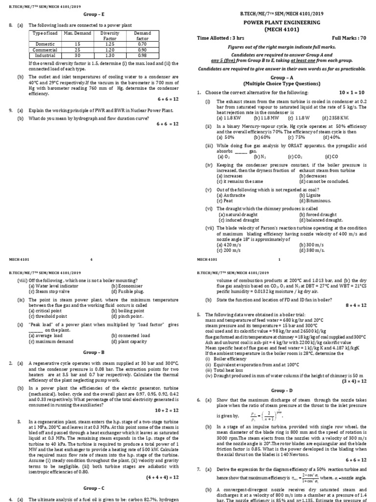 Power Plant Engineering 2019 | PDF | Turbine | Boiler