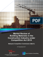 Market Review of Building Materials in The Construction Industry Under Competition Act 2010