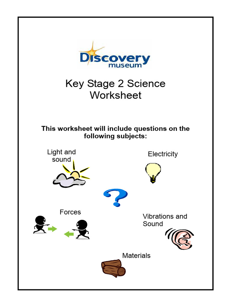 KS2 Science Worksheet | PDF | Sound | Light