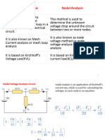 Mesh Analysis Nodal Analysis