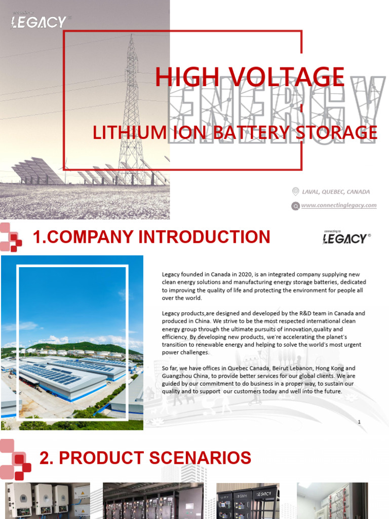 12LegacyHigh Voltage Lithium Battery Datasheet PDF Energy Storage