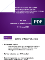 IFIS Lecture 2 International Strategic Alliances