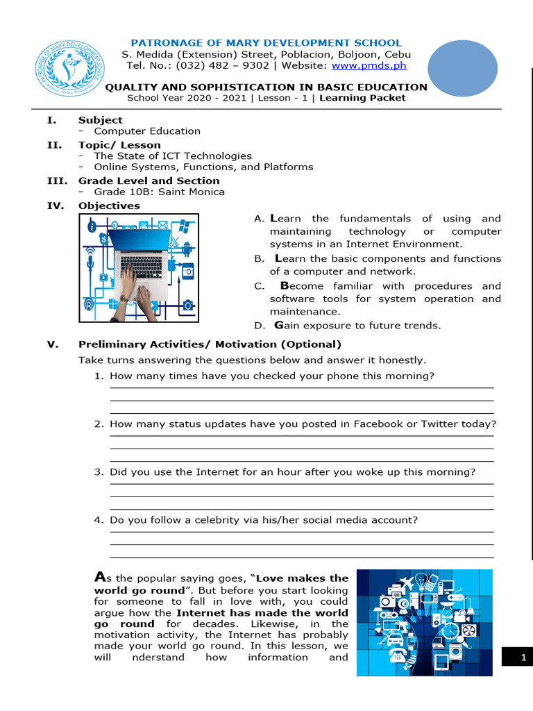 Learning Packet | PDF | World Wide Web | Internet & Web