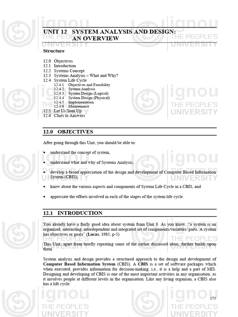 Overview of Systems Analysis and Design | PDF | System | Conceptual Model