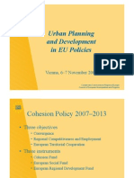 Urban Planning and Dev Elopement in Eu Policies