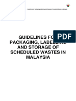 DOE Guidelines for Packaging Labelling and Storage of Scheduled Wastes in Malaysia