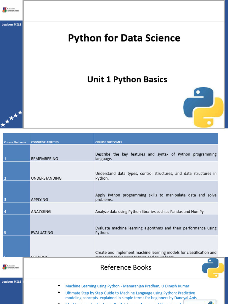Unit 1 Python Basics | PDF | Boolean Data Type | Control Flow