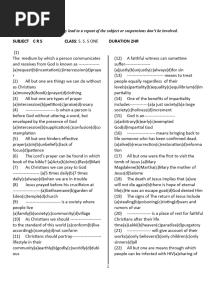 SS 1 First Term C R S