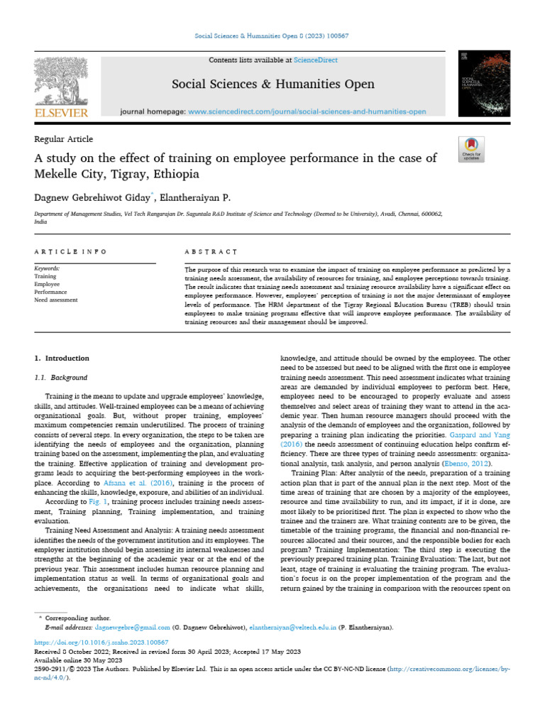 Jurnal Training Impact To Employee Performance | Download Free PDF ...