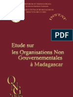 Etude Sur Les Organisations Non Gouvernementales À Madagascar - 2006 (INSTAT - 2007)