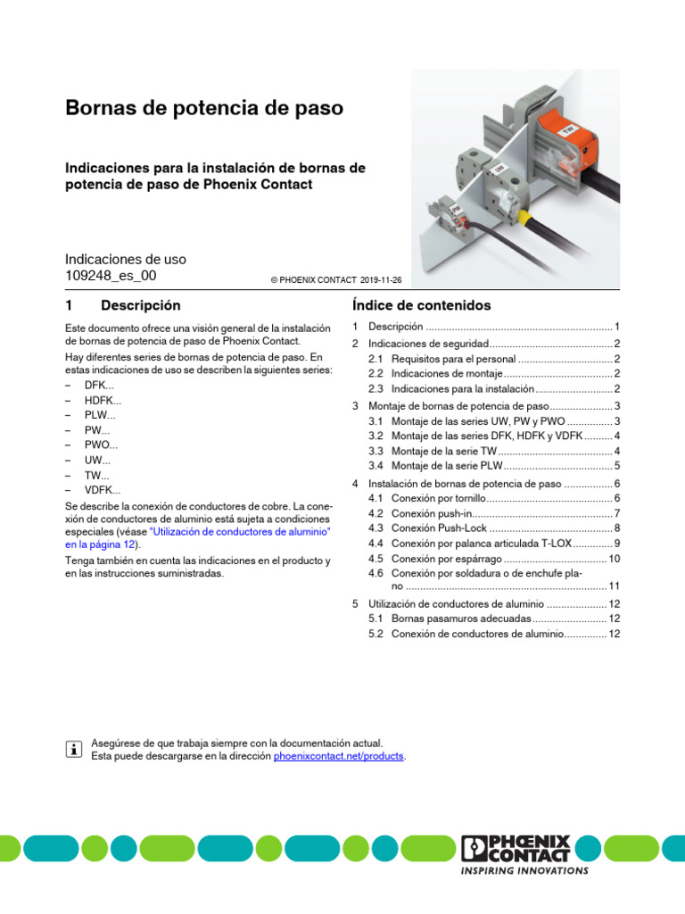 Bornas Reductorea De Paso Pdf Tornillo