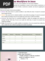 7.access Specifiers and Methods in Java