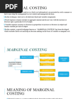 Marginal Costing